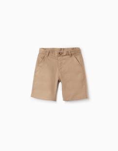 Short chino long en lin et coton  - vertbaudet enfant