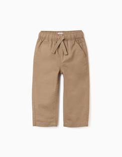 Bébé-Pantalon, jean-Pantalon en lin avec cordon de serrage