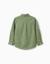 Chemise à manches longues en lin et coton Jaune clair+Vert 6 - vertbaudet enfant 