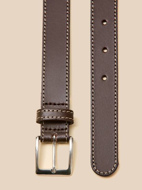 Ceinture en cuir garçon Camel+Chocolat+Marine 6 - vertbaudet enfant 