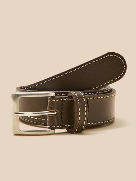 Ceinture en cuir garçon Camel+Chocolat+Marine 5 - vertbaudet enfant 