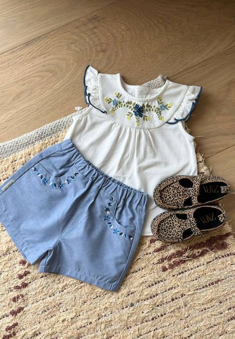 Short bébé océan d'amour Bleu 1 - vertbaudet enfant 