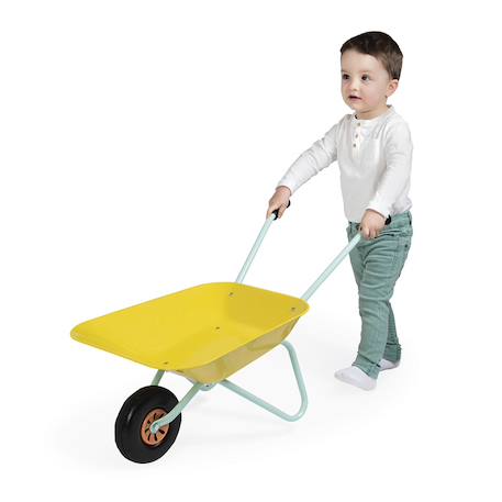 Brouette en métal pour le jardin Jaune 5 - vertbaudet enfant 