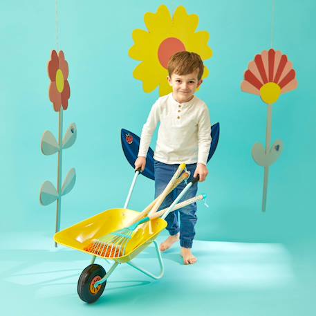 Brouette en métal pour le jardin Jaune 2 - vertbaudet enfant 