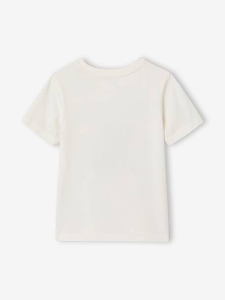 T-shirt animal ludique garçon vanille+vert 2 - vertbaudet enfant 