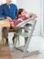 Chaise haute évolutive écru+gris 5 - vertbaudet enfant 