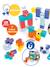 Cubes magnétiques 28 pièces multicolore 3 - vertbaudet enfant 