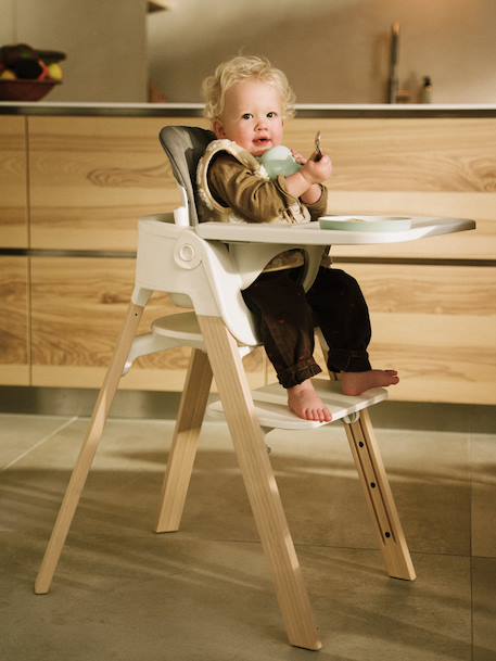 Chaise haute évolutive Steps bois+marron 13 - vertbaudet enfant 