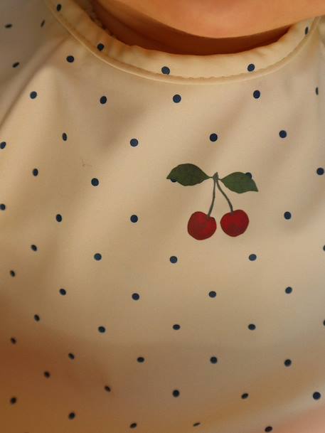 Lot 2 bavoirs avec manches bleu+rose 4 - vertbaudet enfant 