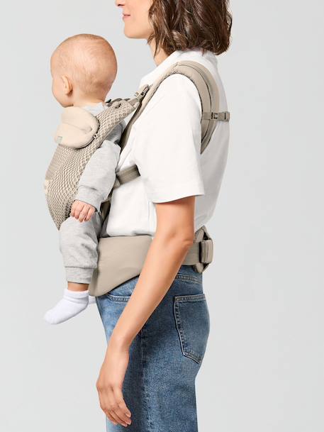 Porte-bébé physiologique évolutif AMYA beige+noir 6 - vertbaudet enfant 
