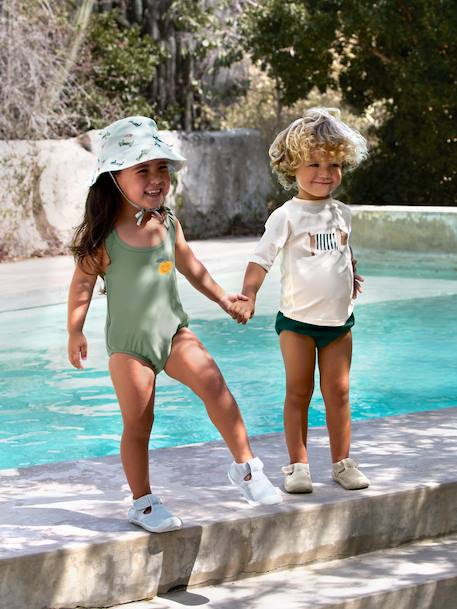 Chapeau anti-UV stylé bucket bleu 4 - vertbaudet enfant 