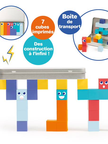 Cubes magnétiques 28 pièces multicolore 5 - vertbaudet enfant 
