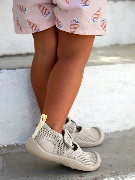 Sandales de plage avec scratch gris 2 - vertbaudet enfant 
