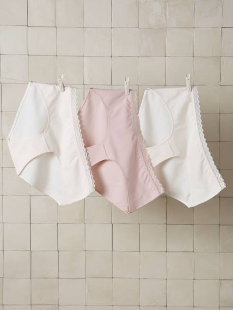 Lot 3 culottes grossesse coton bio blanc 3 - vertbaudet enfant 
