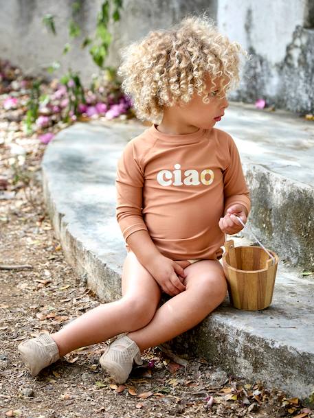 T-shirt anti-UV manches longues bébé marron 5 - vertbaudet enfant 