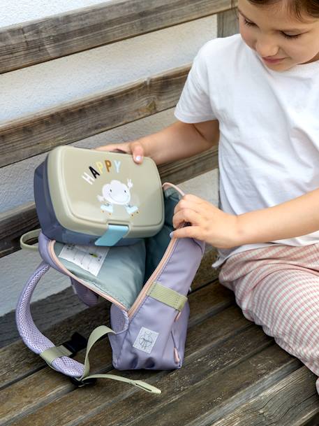 Sac à dos outdoor TINY bleu foncé+lilas 15 - vertbaudet enfant 