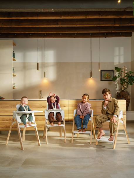 Chaise haute évolutive Steps bois+marron 12 - vertbaudet enfant 