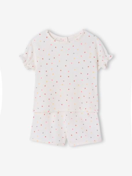 Lot 2 pyjashorts fille pratique vert sauge 2 - vertbaudet enfant 