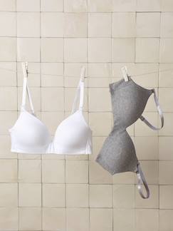 Vêtements de grossesse-Lot 2 soutien-gorge allaitement coton bio