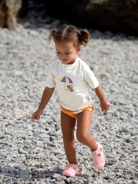 T-shirt de bain bébé manches courtes blanc 4 - vertbaudet enfant 
