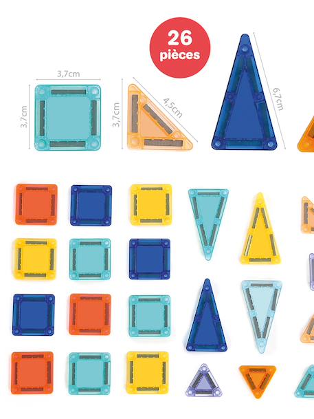 Magnetic Mini jeu de construction multicolore 2 - vertbaudet enfant 