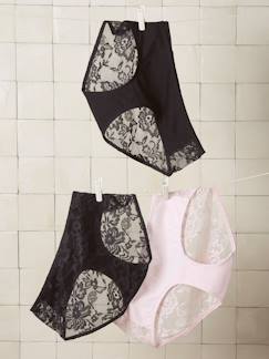 Vêtements de grossesse-Lot 3 culottes grossesse dentelle coton bio