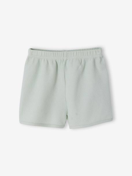 Lot 2 pyjashorts fille pratique vert sauge 7 - vertbaudet enfant 