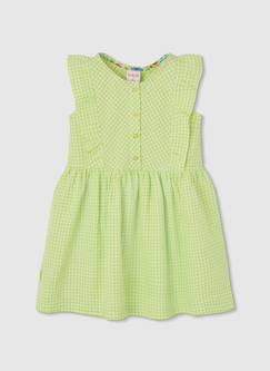 Robe en popeline à carreaux  - vertbaudet enfant
