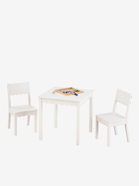 Table et chaises enfant Feston blanc 3 - vertbaudet enfant 