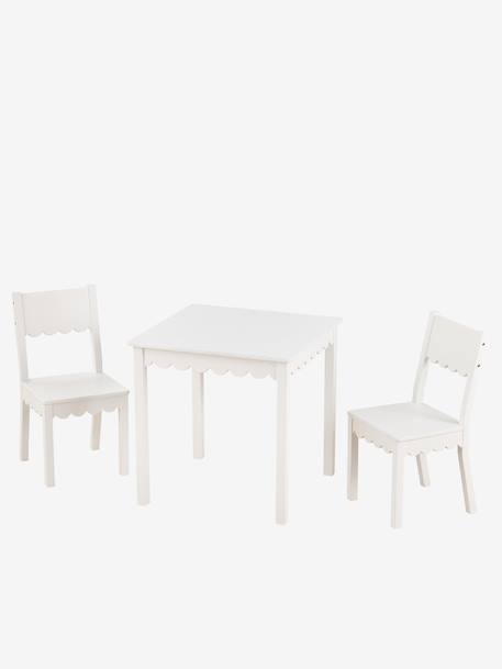 Table et chaises enfant Feston blanc 4 - vertbaudet enfant 