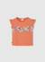 T-shirt de fille coton Orange 1 - vertbaudet enfant 