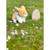 Peluche - peluche lapin allongé - beige et blanc -  20 cm Beige 2 - vertbaudet enfant 
