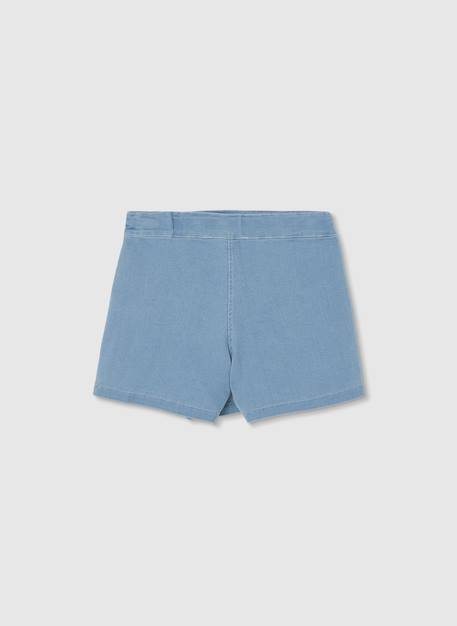 Short-jupe en denim Bleu 3 - vertbaudet enfant 