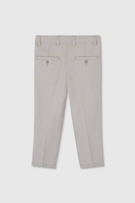 Pantalon enfant lin Marron 2 - vertbaudet enfant 