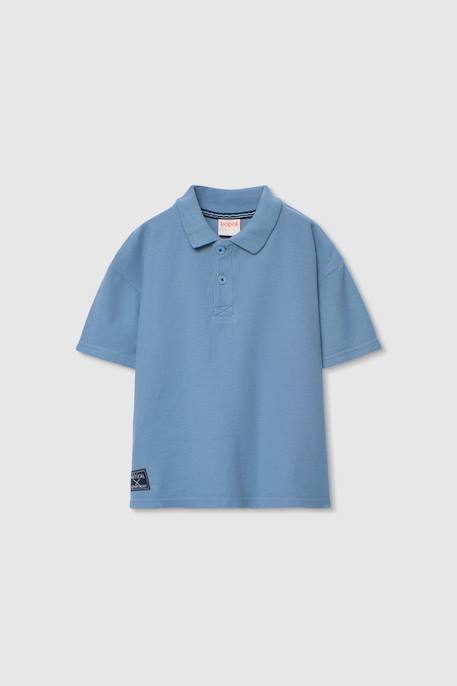 Polo enfant coton Bleu 1 - vertbaudet enfant 