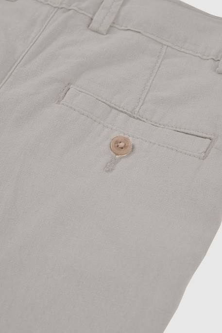 Pantalon enfant lin Marron 4 - vertbaudet enfant 