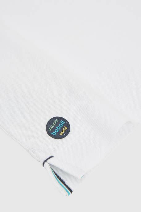 Polo en coton  imprimé pour enfant Blanc 4 - vertbaudet enfant 