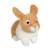 Peluche - peluche lapin allongé - beige et blanc -  20 cm Beige 1 - vertbaudet enfant 