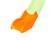 Sabot de glissière toboggan 2,63 m - module de remplacement Orange 1 - vertbaudet enfant 