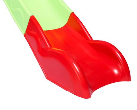Sabot de glissière toboggan 2,63 m - partie basse - module de remplacement Rouge 3 - vertbaudet enfant 