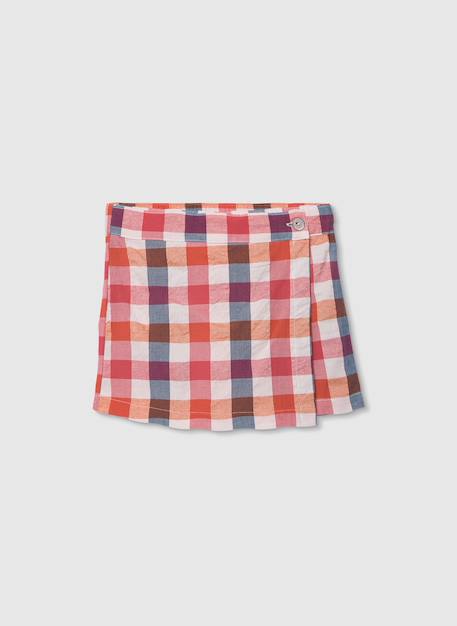Jupe à carreaux Multicolore 1 - vertbaudet enfant 