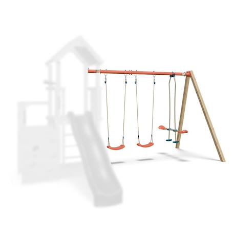 Kit portique balançoire xchange clever - extension aire de jeux pour enfants Bois 2 - vertbaudet enfant 