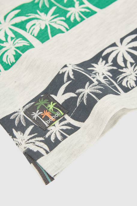 Polo en coton imprimé pour garçon Gris 4 - vertbaudet enfant 