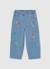 Pantalon fille en denim Bleu 1 - vertbaudet enfant 