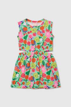 Robe en maille imprimée fruits  - vertbaudet enfant