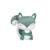 Peluche écureuil color bleu vert – 15 cm Vert 1 - vertbaudet enfant 