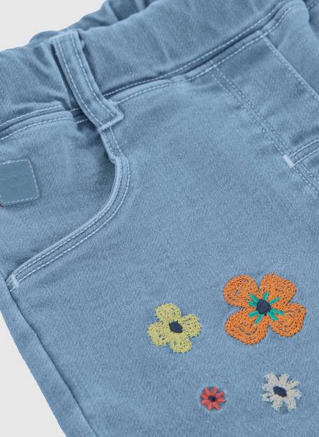Pantalon fille en denim Bleu 3 - vertbaudet enfant 