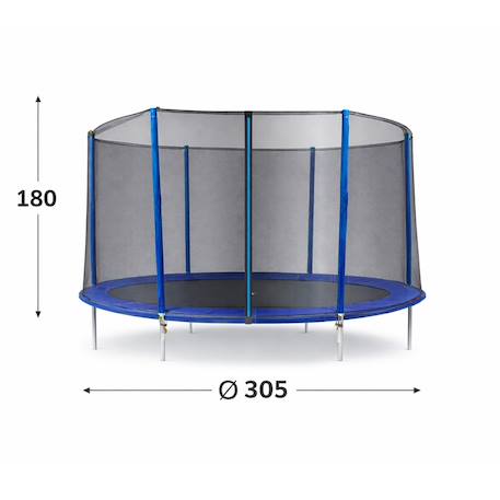 Filet de protection pour trampoline de 3,05 m pour enfants Noir 2 - vertbaudet enfant 
