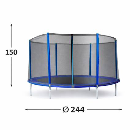 Filet de protection pour trampoline de 2,44 m pour enfants Noir 2 - vertbaudet enfant 