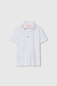 Garçon-T-shirt, polo, sous-pull-Polo-Polo enfant en coton imprimé